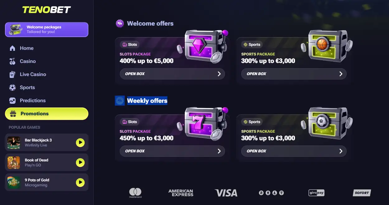 TenoBet Bonus UK – Welcome Offer and Terms to Check